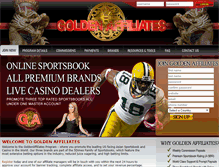 Tablet Screenshot of goldenaffiliates.com